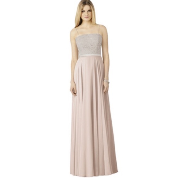 Pink Chiffon Bridesmaid Dress, After Six 6732, FLOOR SAMPLE. - Picture 1 of 8